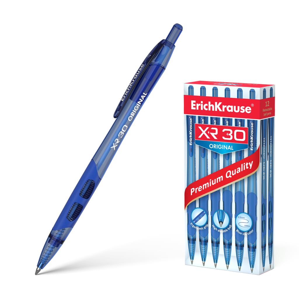 Ручка автоматическая Erich Krause синяя 0.7 мм ЕК 17721