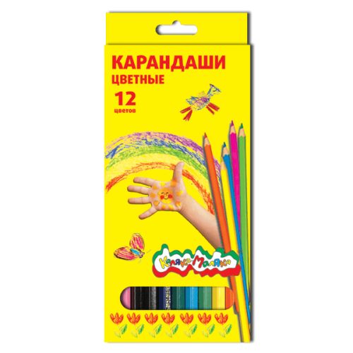 Цветные карандаши 12 цветов " Каляка маляка " ККМ12