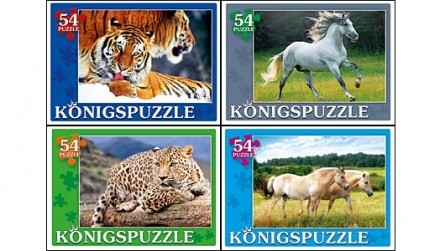 Пазл Konigspuzzle 54элемента Дикий Мир 54-5888