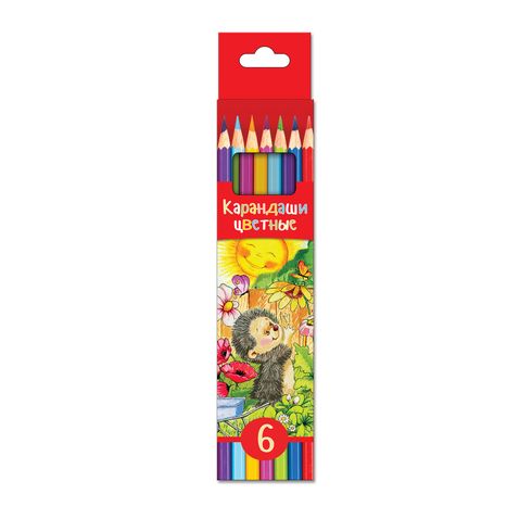 Цветные карандаши 6цв BG Лесные малыши 2511
