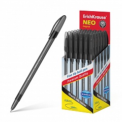 Ручка шариковая Erich Krause Neo Original черная 0,7мм, игольчатая, 46516