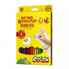 Набор цветных карандашей Каляка-Маляка 18 цветов стираемые с ластиком,