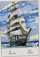 Картина по номерам Большой корабль