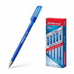 Ручка гелевая &quot; Erich Krause &quot; G-ICE синяя 0,5мм игольчатый пишущий узел, 39003