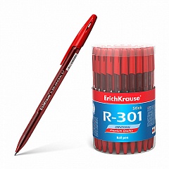 Ручка шариковая Erich Krause R-301 Original Stick красная 0,7мм, 46774