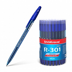 Ручка шариковая Erich Krause R-301 Original Stick синяя 0,7мм, 46772