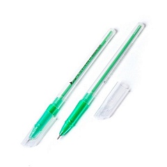 Ручка шариковая на масляной основе Alingar &quot;Classy&quot;, 1 мм, зеленая, игольчатый наконечник, круглый, прозрачный, тонированный корпус, картон. упак. Al1157