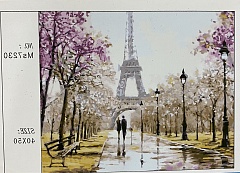 Картина по номерам Прогулка по Парижу