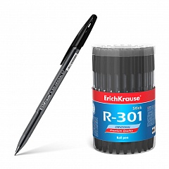 Ручка шариковая Erich Krause R-301 Original Stick черная 0,7мм, 46773