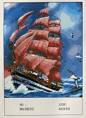 Картина по номерам Корабль в море